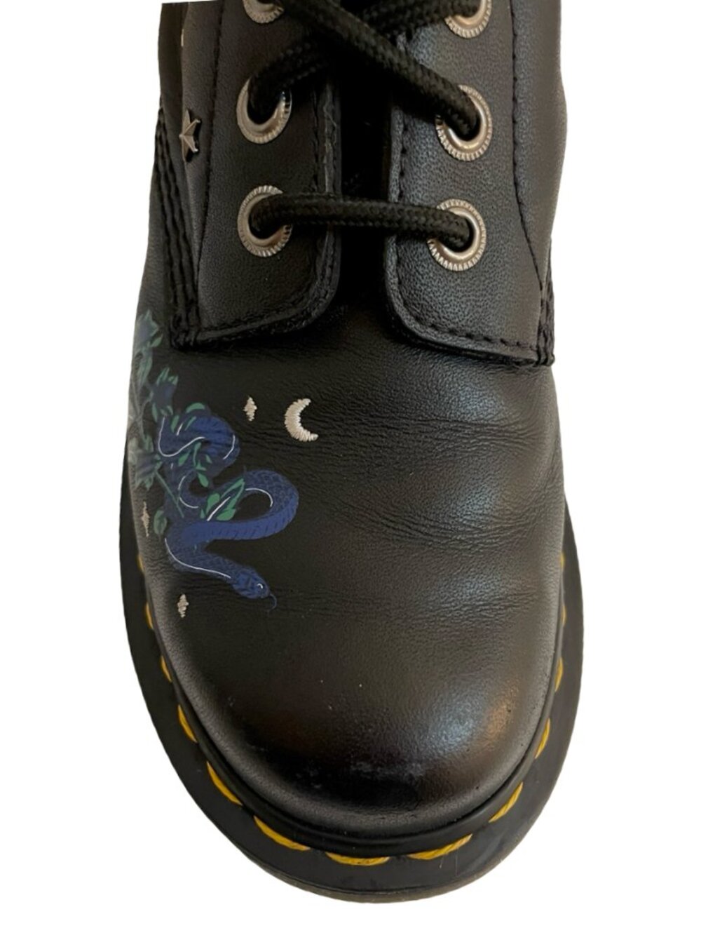Dr. Martens 1460 Pascal Celestial Snake Floral Leather Boots US 6 EU 37 - Picture 13 of 17